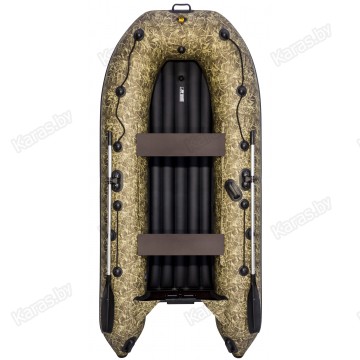 Надувная 3-местная ПВХ лодка Ривьера Компакт 3200 НДНД (камуфляж)